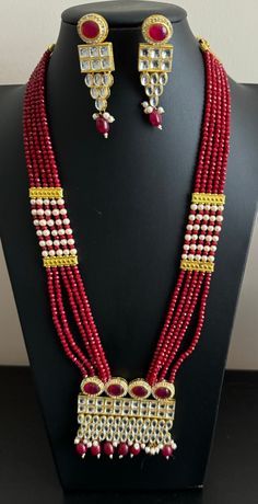 Beautiful Ruby Onxy beads mala set. Perfect for wedding and parties.  Feel free to msg me  Please like and check my Facebook page for everyday jewelry updates and join my group too  www.facebook.com/GRFashion1 https://www.facebook.com/groups/716870102034581/?ref=share Hyderabadi Jewelry, Jewelry Kundan, Join My Group, Beads Mala, Kundan Set, Traditional Jewelry, Mala Beads, Jewelry Gold, Everyday Jewelry