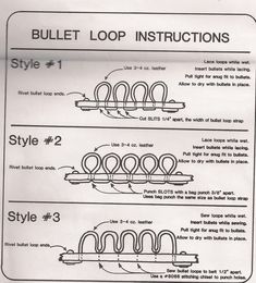 Cartridge Loops Question - How Do I Do That? - Leatherworker.net Leather Tools, Tandy Leather