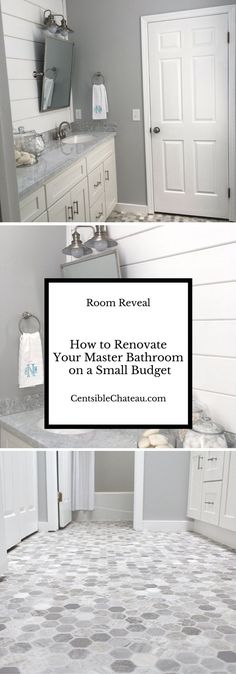 the bathroom is clean and ready to be used as a room reveal how to remodel your bathroom on a small budget