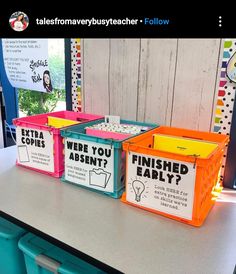 Classroom Organization Elementary, Teaching Organization, Elementary Classroom Decor, 5th Grade Classroom, Classroom Organisation, 4th Grade Classroom, 3rd Grade Classroom