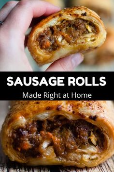 sausage rolls made right at home are the perfect appetizer for any family to enjoy