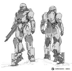 Sci Fi Armor, Mecha Suit, Power Armour, 1000 Followers, Battle Armor, Power Armor, Robot Design