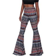 Retro Red Boho Floral Paisley Print Palazzo Pant High Waisted Flare Bell Bottoms Yoga Pants Flared Leggings Elevate Your Style Game With These Eye-Catching High Waist Flare Pants! Featuring A Striking, All-Over Print And A Flattering Flared Leg Construction, These Bell-Bottom Palazzo Pants Offer Both Comfort And Functionality. The High Waist Design Offers A Flattering Silhouette, Accentuating Your Curves And Providing Ample Support, While The Stretchy Elastic Material Provides Ensures The Perfec Elastic Waistband Leggings, Woman Trousers, Bohemian Woman, Yoga Pants Flare, Mom Clothes, High Waisted Flare Pants, Bohemian Pants, Printed Flare Pants, Vintage Boho Fashion