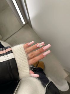 Classy Acrylic Nails, Birthday Nails, Cute Nail Designs, Long Nails, Glow Up?, Makeup Nails, Pink Nails, Pretty Nails