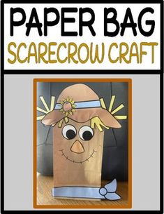 paper bag scarecrow craft for halloween