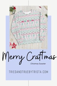 Y'all know I love a good Christmas sweater... thats why I created our Merry Craftmas sweatshirt! A perfect way for the crafter in your life to deck the halls with balls of yarn!