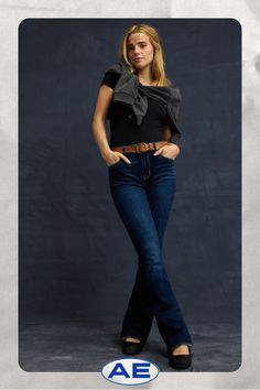 Next Level Stretch/Our softest, stretchiest, never-loses-its-shape denim/Super soft inside and out, comfortable, and lightweight./Won't bag out. Ever./Black wash Non-stretch Dark Wash Jeans, Versatile Non-stretch Dark Wash Jeans, Versatile Stretch Dark Wash Jeans, Versatile Dark Wash Flare Jeans For Fall, Versatile Dark Wash Flare Jeans For Everyday, Versatile Dark Wash Flare Jeans, Versatile Mid-rise Flare Jeans For Everyday, Versatile Fitted Denim Flare Jeans, High Waist Stretch Flare Jeans For Everyday