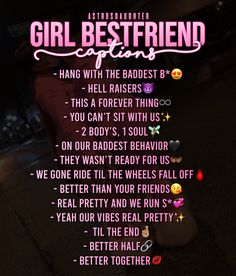 the girl best friend poem is shown in pink