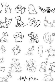 an image of dog and cat stickers