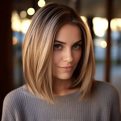 Summer Haircuts, Shoulder Length Hair Cuts, Haircuts For Medium Hair, Long Bob Hairstyles, Haircut And Color, Hair Color And Cut, Haircuts For Fine Hair, Medium Hair Cuts, Girly Stuff