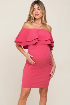 Mauve Off Shoulder Fitted Maternity Dress– PinkBlush Fitted Maternity Dress, Maternity Dresses For Baby Shower, Shower Dress, Stylish Mom, Baby Shower Dresses, Pink Blush Maternity, Maternity Dress, Strapless Bra, Xl Dress