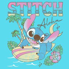 stitch - along shirt with an image of stitch on it