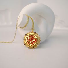 Introducing our stunning personalizable Chinese dragon necklace with stones! A true statement piece that combines traditional Chinese symbolism with modern elegance. The intricate dragon design is beautifully crafted and adorned with shimmering stones, adding a touch of sparkle to any outfit. This unique necklace is not only a stylish accessory, but also a meaningful and personalized gift for yourself or a loved one. Make it truly special by customizing it with your choice of initials or a speci Necklace Dragon, Faberge Jewelry, Chinese Jewelry, Dragon Necklace, Dragon Design, Unique Necklace, Chinese Dragon, Traditional Chinese, Unique Necklaces