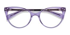 Clear Purple horn eyeglasses available in variety of colors to match any outfit. These stylish full-rim, large sized acetate eyeglasses include free single-vision prescription lenses, a case and a cleaning cloth. Unique Glasses Frames, Purple Glasses, Glasses Trends, Unique Glasses, Cat Eye Glasses Frames, Colored Glasses, Rose Colored Glasses, Fashion Eye Glasses, Cute Glasses