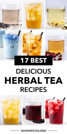 different types of teas with the title 17 best delicious herb tea recipes