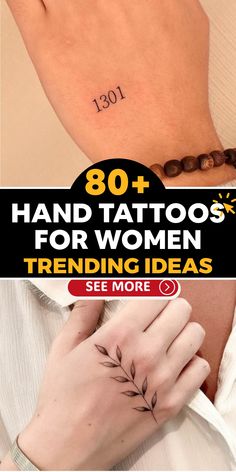 tattoos for women with the words 80 + hand tattoos for women trending ideas see more