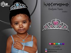 Mods Sims 4, Toddler Poses, Toddler Jewelry, Sims 4 Piercings, Royal Clothes, Sims 4 Cc Kids Clothing, Baby Crown, Free Sims 4