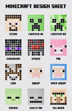 some pixel art that looks like the faces of people in different colors and sizes, all with