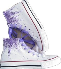 Casual Hand Painted White Sneakers, Casual Hand Painted White Custom Sneakers, Casual Purple Canvas Shoes With Rubber Sole, Spring High-top Hand Painted Sneakers, Casual Hand-painted Lace-up Custom Sneakers, Casual Hand Painted Custom Sneakers With Round Toe, White Hand Painted Lace-up Sneakers, Spring Hand-painted High-top Sneakers, Artistic White Sneakers For Spring