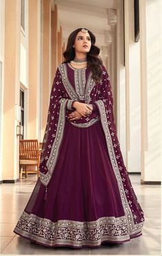 #eBay #eBayStore #eBaySeller #Pakistani #SkyviewFashion #India #BlumingGeorgette #Wine #Women#Bollywood #Tradictional #Bridal #Wedding #PartyWear #Designer #PartySuit #SalwarKameez #Evening #Festival https://www.ebay.com/str/skyviewfashion Long Choli Lehenga, Silk Anarkali Suits, Silk Anarkali, Anarkali Lehenga, Lehenga Suit, Lehenga Style, Salwar Kamiz, Anarkali Gown, Party Wear Lehenga