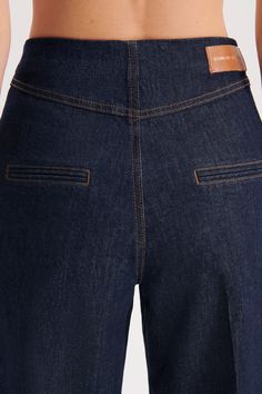 DENIM CROPPED JEAN - INDIGO - Scanlan Theodore US