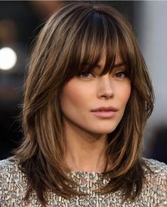 Haircuts For Medium Length Hair, Layered Haircuts For Medium Hair, Bangs With Medium Hair, Haircuts For Medium Hair, Long Hair With Bangs, Braids For Short Hair, Medium Length Hair Cuts, Great Hair, Layered Haircuts