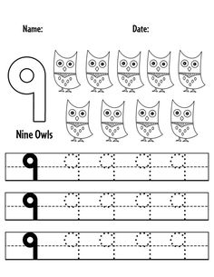 the letter f is for owl worksheet with an image of owls on it