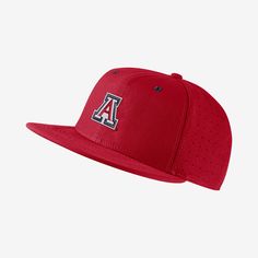 Top off your game-day look and celebrate Wildcats baseball in this fitted Nike cap. Team Spirit Snapback Baseball Cap For Sports, College Snapback Hat For Baseball Season, Nike Snapback Baseball Cap For Sports, Sports Fan Snapback Fitted Hat For Sports Events, Sporty Snapback Baseball Cap For Fan Gear, Flat Brim Hats For College Baseball Season, Nike Sporty Snapback Hat, Sporty Flat Cap Fitted Hat For Sports, Team-colored Snapback Baseball Cap For Game Day