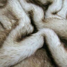 the fur is white and brown in color