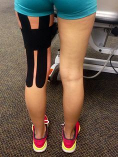 Taping for torn hamstring. @mlrusch we should have done this for your hammy Kt Tape Hamstring, Torn Hamstring, Hamstring Injury, Foot Reflexology Massage, Sports Therapy, Workout Training Programs