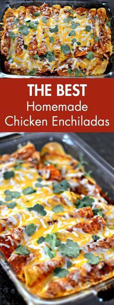 the best homemade chicken enchiladas recipe ever