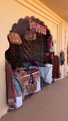 an outdoor market with many items for sale