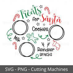 svg cutting machine for santa's cookies and other holiday treats