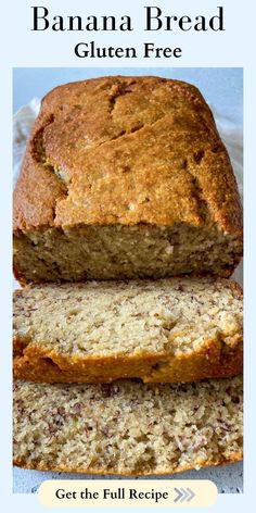 This Gluten Free Banana Bread is the perfect blend of wholesome ingredients and big, banana flavor, making it a fantastic choice for a healthier treat. It's also dairy-free!