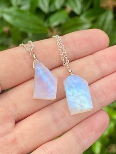 FREE 1ST CLASS POSTAGE (UK) & SAME NEXT/DAY DISPATCH Handmade, genuine piece of raw Moonstone wire wrapped on your choice of chain ◦ Each piece is 100% handmade to order ◦ 15-18mm in size approx ◦ Flashes blue or rainbow colours ◦ 100% natural piece of Moonstone crystal ◦ Comes with your choice of chain - choose between silver plated copper, sterling silver, gold filled ◦ Each stone varies somewhat in shape, size and colour as they are genuine stones, please bear this in mind. (If you have any s Minimalist Moonstone Crystal Necklace For Healing, Silver Labradorite Wire Wrapped Crystal Necklace, Healing Wire Wrapped Moonstone Jewelry, Wire Wrapped Moonstone Necklace For Healing, Hand Wrapped Moonstone Crystal Necklace Gift, Minimalist Wire Wrapped Crystal Necklaces For Healing, Raw Moonstone Jewelry As Gift, Moonstone Jewelry With Raw Stone For Gift, Raw Moonstone Jewelry For A Gift