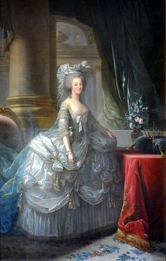 a painting of a woman in an elegant dress