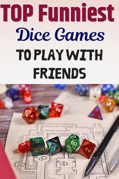 dice games with the title top funnies dice games to play with friends on it