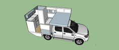 a white truck with a kitchen on the back