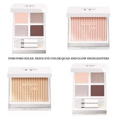 Tom Ford Holiday 2023 Soleil Neige Eye Color Quad and Glow Highlighters - BeautyVelle | Makeup News Powder Highlighter, Winter 2023, Solar Lights, Tom Ford