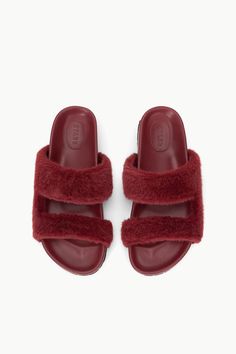 The Cyprus Slide has been updated for Fall in an allover faux fur and offers a deep footbed design for added comfort. This style features double leather straps and a rubber sole. Faux Fur Slides, Fabric Gift Bags, Slides Shoes, Fabric Gifts, Free Fabric, Cyprus, Print Gifts, Slide Sandals, Gift Bag