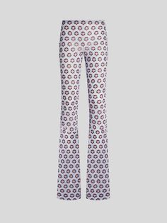 PRINTED JERSEY TROUSERS | Explore the world of Etro and shop online Women's, Men's, Home and Fragrances Collections. Enjoy free shipping! Stretch Wide Leg Pants With Graphic Print, Fitted White Graphic Print Pants, Fitted Straight Pants With Printed Details, Printed Full-length Fitted Bottoms, Fitted Full-length Printed Bottoms, Fitted Full Length Printed Bottoms, Fitted Full-length Printed Pants, Jersey Trousers, Poncho Jacket