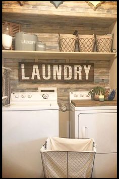 the laundry room is clean and ready for us to use