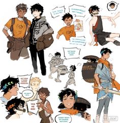 Percy And Nico, Percy Jackson Comics