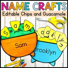 Name Crafts preschool Cinco De Mayo Arts And Crafts Preschool, Cinco De Mayo Activities For Preschool, Cinco De Mayo Bulletin Board Ideas, Preschool Name Crafts, School Names, Chips And Guacamole, Mexico Theme