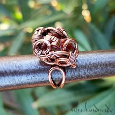 Rings With Crystals, Wire Wrap Rings, Vanadinite Crystal, Wrapped Rings, Handmade Modern, Jewelry Lookbook, Wire Wrapped Rings, Copper Rings, Unique Ring