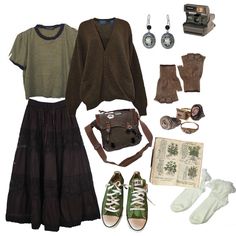 Grunge Bohemian Outfits, Earthcore Aesthetic Outfits, Earthcore Outfits, Grunge Bohemian, Bohemian Grunge, Grunge Fairy, Wardrobe Tips