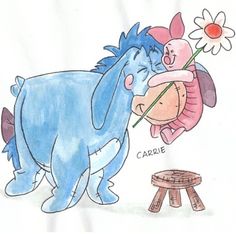 a drawing of a cartoon animal holding a baby in its arms and the words carpie written on it