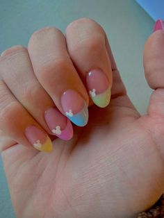 Disney Nails Acrylic Almond Simple, Disney Nail Designs Acrylic Simple, Disney Nails Rainbow, Minnie Nails Simple, Disney Nails Almond Shape Short, Disney World Nails Acrylic Almond, Disney Subtle Nails, Disney Nails Design Simple