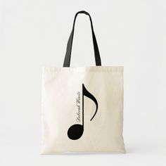 personalized black graphic musical note tote bag Canvas Bag Diy, Music Bag, Types Of Handbags, Canvas Bag Design, Idee Cricut, Sac Diy, Diy Bag Designs, Painted Bags, Diy Bags Purses