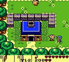 an old - school video game with the legend of zelda